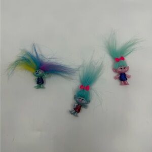 Colorful Disney Troll Dolls Set- Mini size